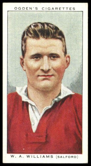 Ogden's - 'Football Club Captains' (1935) - #49 - W.A. Williams (Salford)