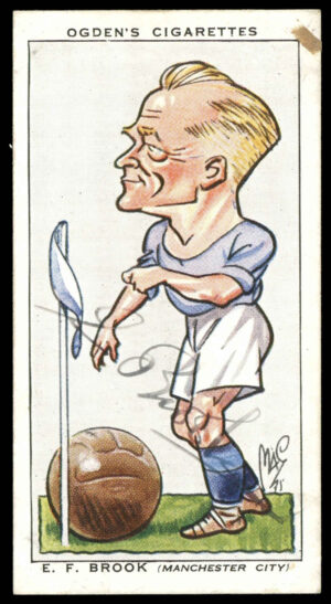 Ogden's - 'Football Caricatures' (1935) - E.F. Brook (Man City) Ogden's - 'Football Caricatures' (1935) - E.F. Brook (Man City)