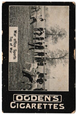 Ogden's - 'General Interest. F. Plain Backs. No Full Stop. (Misc)' (1903) - Card #121 - War Office Sports - Tug of War