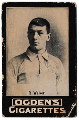 Ogden's - 'General Interest. F. Plain Backs. No Full Stop. (Football)' (1903) - Card #45 - R. Walker (Hearts)