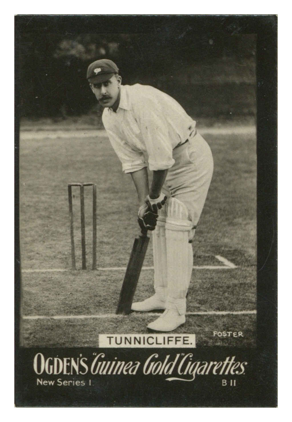Ogden's - 'Guinea Gold New Series B' (1902) - #11 - Tunnicliffe (Cricket) Ogden's - 'Guinea Gold New Series B' (1902) - #11 - Tunnicliffe (Cricket)