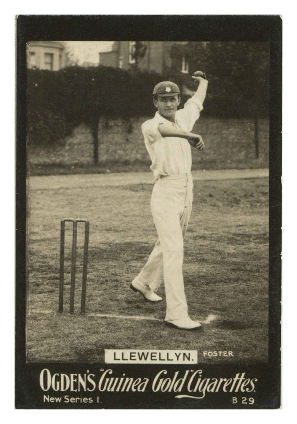 Ogden's - 'Guinea Gold New Series B' (1902) - #29 - Llewelyn (Cricket) Ogden's - 'Guinea Gold New Series B' (1902) - #29 - Llewelyn (Cricket)