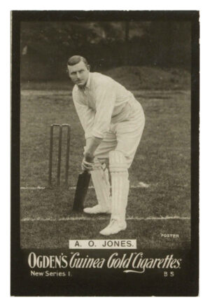 Ogden's - 'Guinea Gold New Series B' (1902) - #5 - A.O. Jones (Cricket) Ogden's - 'Guinea Gold New Series B' (1902) - #5 - A.O. Jones (Cricket)