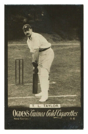 Ogden's - 'Guinea Gold New Series B' (1902) - #6 - T.L. Taylor (Cricket) Ogden's - 'Guinea Gold New Series B' (1902) - #6 - T.L. Taylor (Cricket)