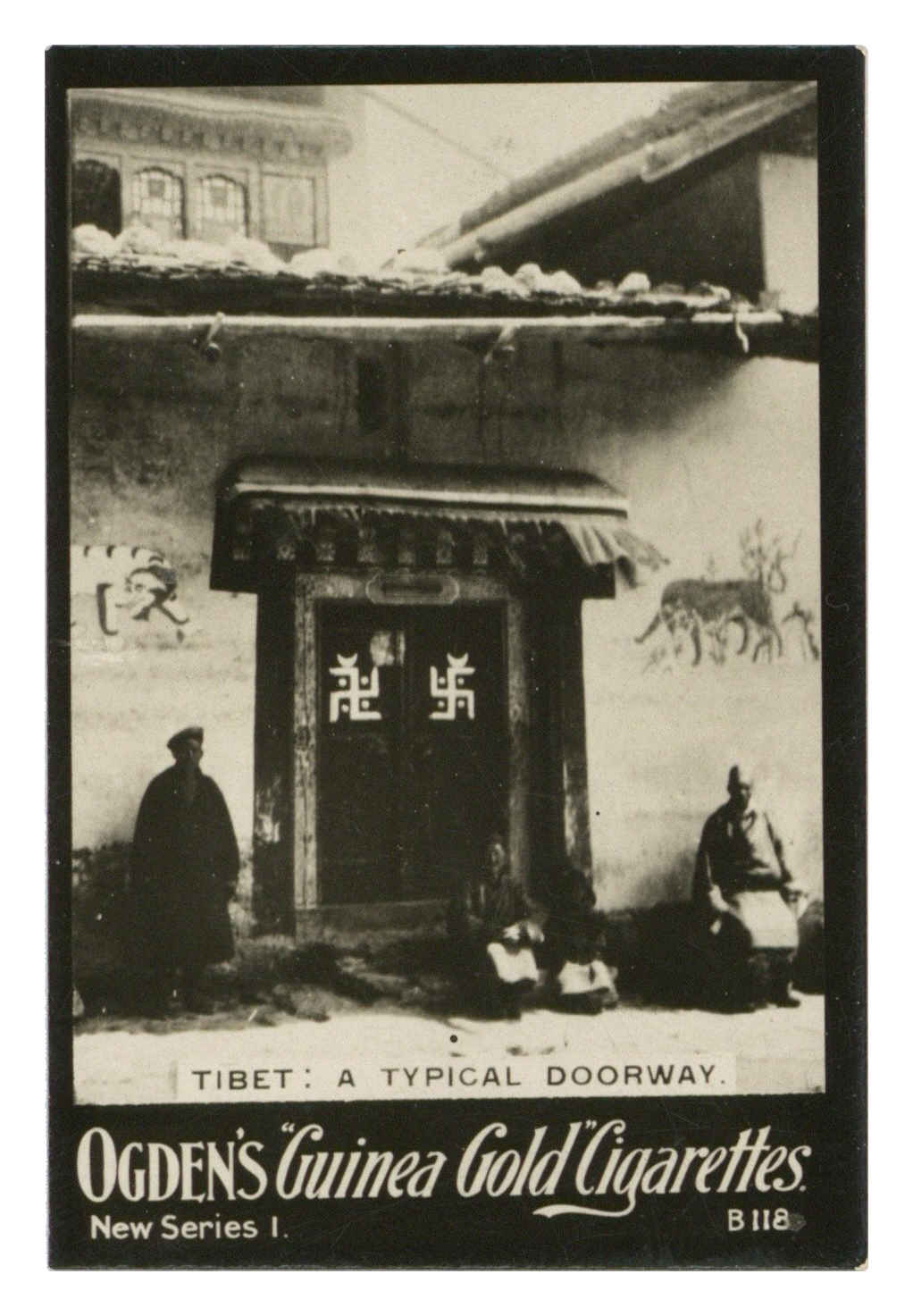 Ogden's - 'Guinea Gold New Series B' - Tibet: A typical doorway B.118 (1902) Ogden's - 'Guinea Gold New Series B' - Tibet: A typical doorway B.118 (1902)