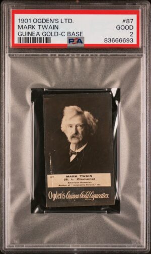 Ogden's - 'Guinea Gold Base C' (1901) - Mark Twain **PSA2**