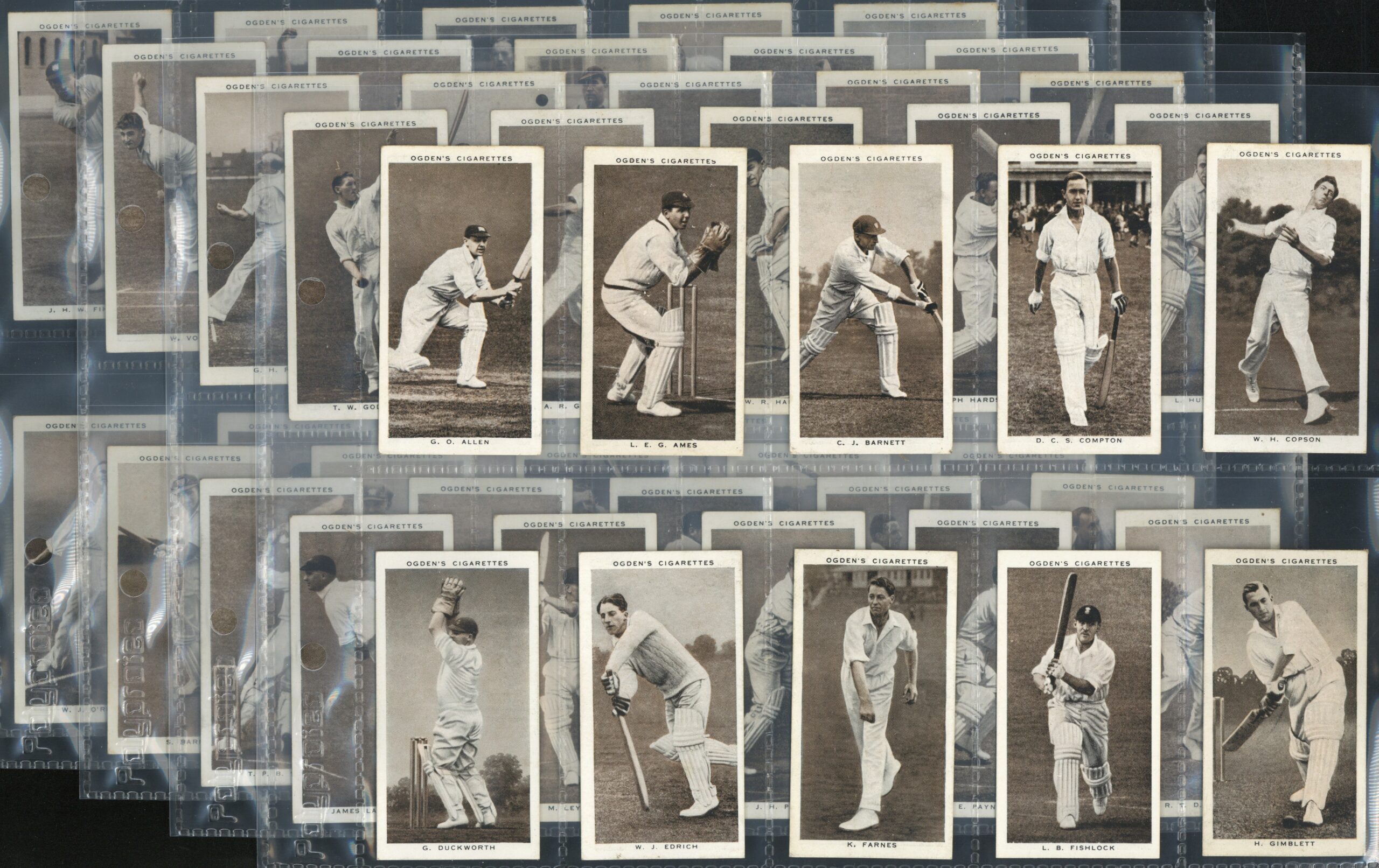 Ogden's - 'Prominent Cricketers of 1938' (1938) - Complete Set (Bradman, Hammond, Compton, Duckworth etc) Ogden's - 'Prominent Cricketers of 1938' (1938) - Complete Set (Bradman, Hammond, Compton, Duckworth etc)