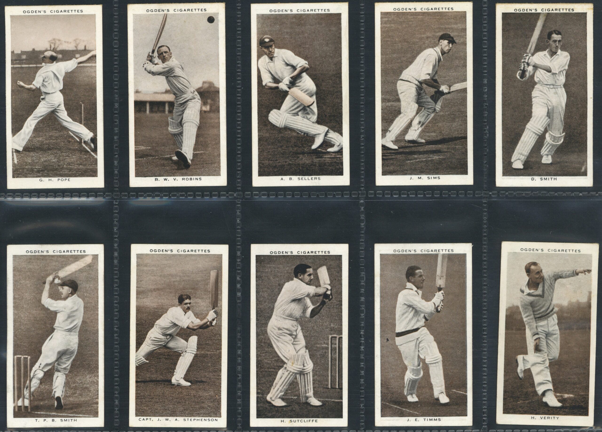 Ogden's - 'Prominent Cricketers of 1938' (1938) - Complete Set (Bradman, Hammond, Compton, Duckworth etc) Ogden's - 'Prominent Cricketers of 1938' (1938) - Complete Set (Bradman, Hammond, Compton, Duckworth etc)