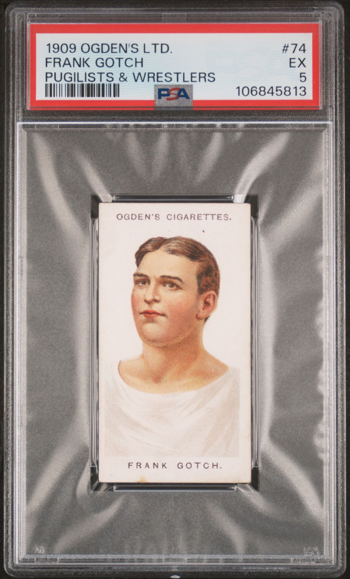 Ogden's - 'Pugilists & Wrestlers (51-75)' (1909) - Frank Gotch **PSA5** Ogden's - 'Pugilists & Wrestlers (51-75)' (1909) - Frank Gotch **PSA5**