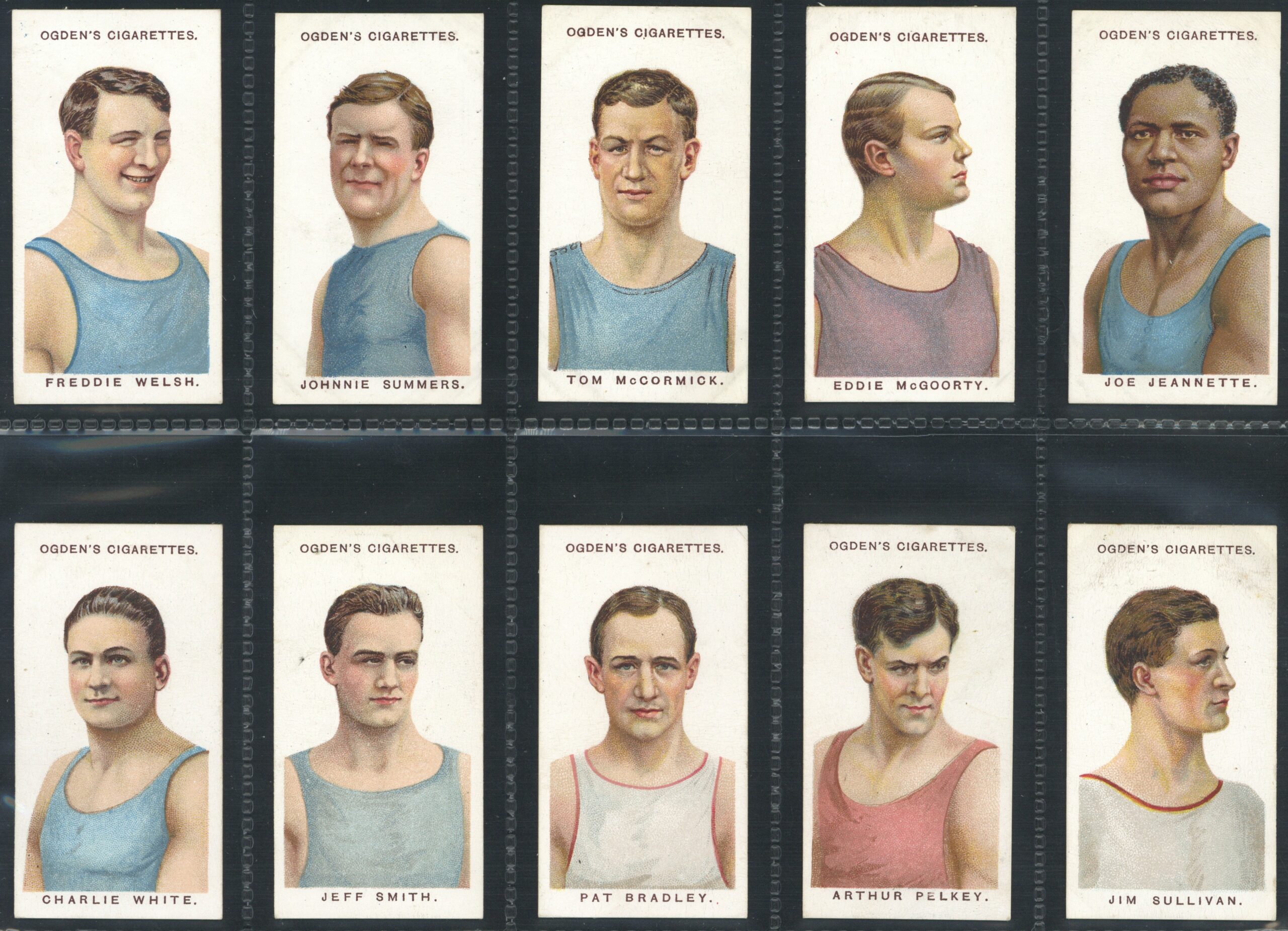 Ogden's - 'Boxers' - (1915) - Complete Set (Jeanette, Gans, Driscoll, Wells etc) Ogden's - 'Boxers' - (1915) - Complete Set (Jeanette, Gans, Driscoll, Wells etc)