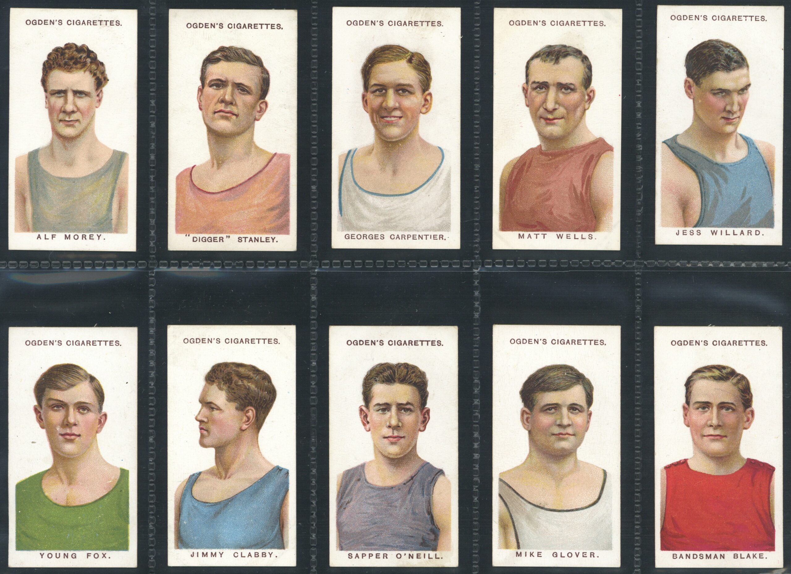 Ogden's - 'Boxers' - (1915) - Complete Set (Jeanette, Gans, Driscoll, Wells etc) Ogden's - 'Boxers' - (1915) - Complete Set (Jeanette, Gans, Driscoll, Wells etc)