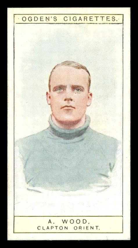 Ogden's - 'Captains of Association Football Clubs, & Colours' (1926) - #13 - A. Wood (Clapton Orient) Ogden's - 'Captains of Association Football Clubs, & Colours' (1926) - #13 - A. Wood (Clapton Orient)