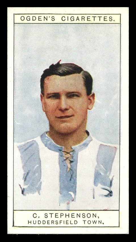 Ogden's - 'Captains of Association Football Clubs, & Colours' (1926) - #18 - C. Stephenson (Huddersfield Town) Ogden's - 'Captains of Association Football Clubs, & Colours' (1926) - #18 - C. Stephenson (Huddersfield Town)