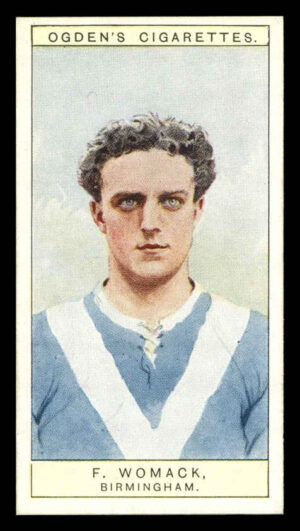 Ogden's - 'Captains of Association Football Clubs, & Colours' (1926) - #4 - F. Womack (Birmingham) Ogden's - 'Captains of Association Football Clubs, & Colours' (1926) - #4 - F. Womack (Birmingham)