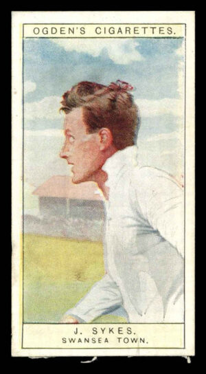 Ogden's - 'Captains of Association Football Clubs, & Colours' (1926) - #40 - J. Sykes (Swansea Town) Ogden's - 'Captains of Association Football Clubs, & Colours' (1926) - #40 - J. Sykes (Swansea Town)