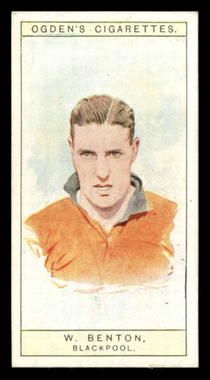 Ogden's - 'Captains of Association Football Clubs, & Colours' (1926) - #6 - W. Benton (Blackpool)