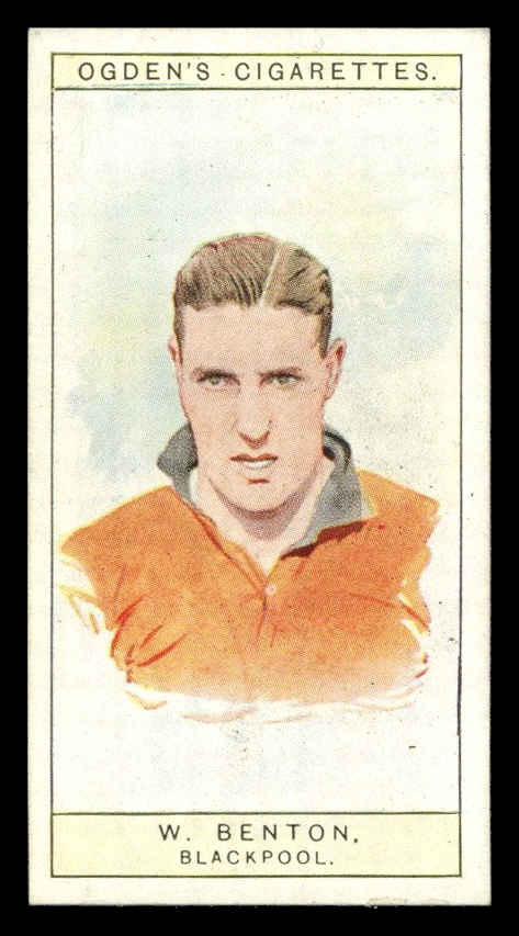 Ogden's - 'Captains of Association Football Clubs, & Colours' (1926) - #6 - W. Benton (Blackpool) Ogden's - 'Captains of Association Football Clubs, & Colours' (1926) - #6 - W. Benton (Blackpool)