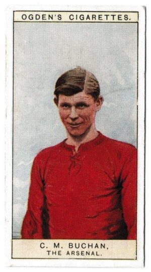 Ogden's - 'Captains of Association Football Clubs, & Colours' (1926) - Card #1 - C.M. Buchan (The Arsenal) Ogden's - 'Captains of Association Football Clubs, & Colours' (1926) - Card #1 - C.M. Buchan (The Arsenal)