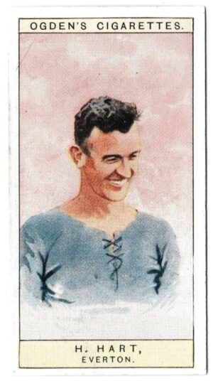 Ogden's - 'Captains of Association Football Clubs, & Colours' (1926) - Card #16 - H. Hart (Everton) Ogden's - 'Captains of Association Football Clubs, & Colours' (1926) - Card #16 - H. Hart (Everton)