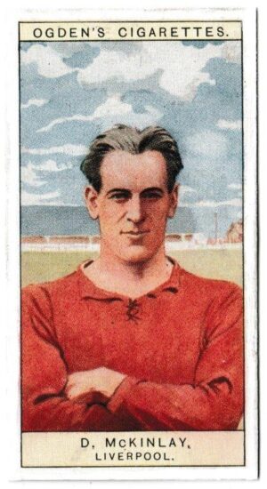 Ogden's - 'Captains of Association Football Clubs, & Colours' (1926) - Card #22 - D. McKinlay (Liverpool) Ogden's - 'Captains of Association Football Clubs, & Colours' (1926) - Card #22 - D. McKinlay (Liverpool)