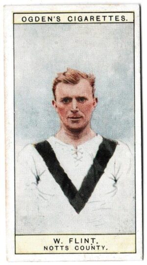 Ogden's - 'Captains of Association Football Clubs, & Colours' (1926) - Card #27 - W. Flint (Notts County) Ogden's - 'Captains of Association Football Clubs, & Colours' (1926) - Card #27 - W. Flint (Notts County)