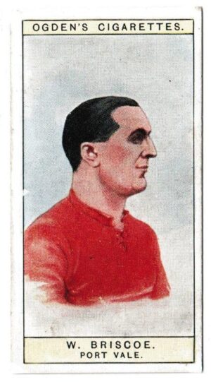 Ogden's - 'Captains of Association Football Clubs, & Colours' (1926) - Card #31 - W. Briscoe (Port Vale) Ogden's - 'Captains of Association Football Clubs, & Colours' (1926) - Card #31 - W. Briscoe (Port Vale)