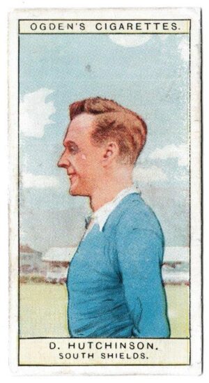 Ogden's - 'Captains of Association Football Clubs, & Colours' (1926) - Card #36 - D. Hutchinson (South Shields) Ogden's - 'Captains of Association Football Clubs, & Colours' (1926) - Card #36 - D. Hutchinson (South Shields)