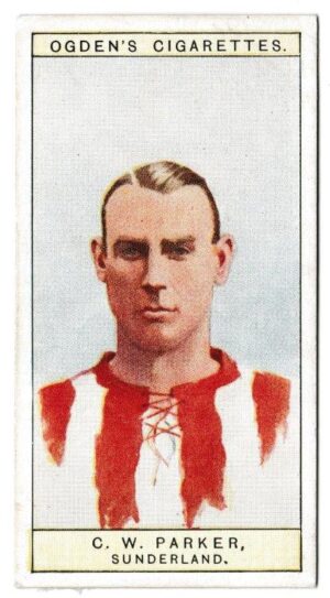 Ogden's - 'Captains of Association Football Clubs, & Colours' (1926) - Card #39 - C.W. Parker (Sunderland) Ogden's - 'Captains of Association Football Clubs, & Colours' (1926) - Card #39 - C.W. Parker (Sunderland)