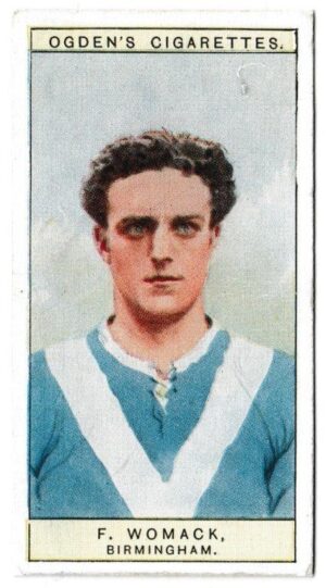 Ogden's - 'Captains of Association Football Clubs, & Colours' (1926) - Card #4 - F. Womack (Birmingham) Ogden's - 'Captains of Association Football Clubs, & Colours' (1926) - Card #4 - F. Womack (Birmingham)