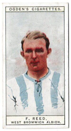 Ogden's - 'Captains of Association Football Clubs, & Colours' (1926) - Card #42 - F. Reed (West Bromwich Albion) Ogden's - 'Captains of Association Football Clubs, & Colours' (1926) - Card #42 - F. Reed (West Bromwich Albion)