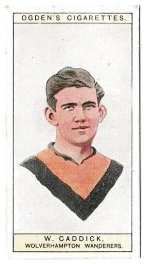 Ogden's - 'Captains of Association Football Clubs, & Colours' (1926) - Card #44 - W. Caddick (Wolverhampton Wanderers) Ogden's - 'Captains of Association Football Clubs, & Colours' (1926) - Card #44 - W. Caddick (Wolverhampton Wanderers)