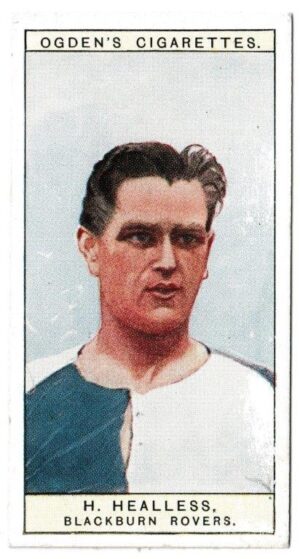 Ogden's - 'Captains of Association Football Clubs, & Colours' (1926) - Card #5 - H. Healless (Blackburn Rovers) Ogden's - 'Captains of Association Football Clubs, & Colours' (1926) - Card #5 - H. Healless (Blackburn Rovers)