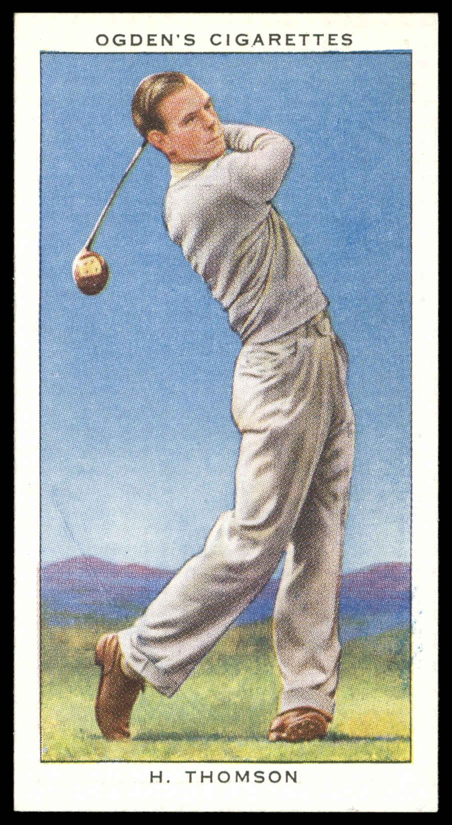 Ogden's - 'Champions of 1936' (1936) - #25 - H. Thomson (Golf) Ogden's - 'Champions of 1936' (1936) - #25 - H. Thomson (Golf)