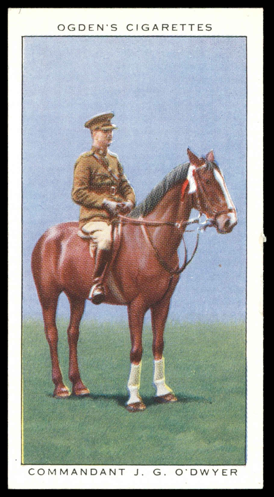 Ogden's - 'Champions of 1936' (1936) - #44 - Commandant J.G. O'Dwyer (Horse Jumping) Ogden's - 'Champions of 1936' (1936) - #44 - Commandant J.G. O'Dwyer (Horse Jumping)