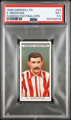 Ogden's - 'Famous Footballers' (1908) - E. Needham (Sheffield United) **PSA5.5**