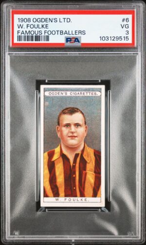 Ogden's - 'Famous Footballers' (1908) - W. Foulke (Sheffield United) **PSA3**