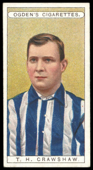 Ogden's - 'Famous Footballers' (1908) - T.H. Crawshaw (Sheffield Wednesday) Ogden's - 'Famous Footballers' (1908) - T.H. Crawshaw (Sheffield Wednesday)
