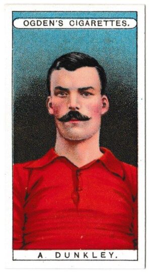 Ogden's - 'Famous Footballers' (1908) - Card #10 - A. Dunkley (Blackpool)