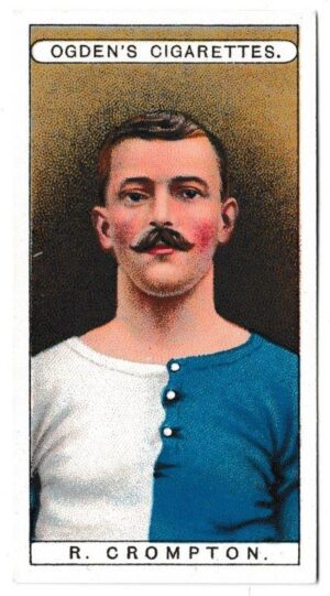 Ogden's - 'Famous Footballers' (1908) - Card #11 - R. Crompton (Blackburn Rovers)