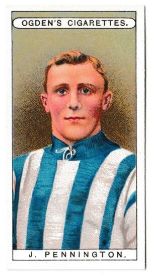 Ogden's - 'Famous Footballers' (1908) - Card #14 - J. Pennington (West Bromwich Albion)