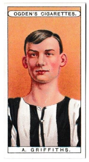Ogden's - 'Famous Footballers' (1908) - Card #16 - A. Griffiths (Notts County)