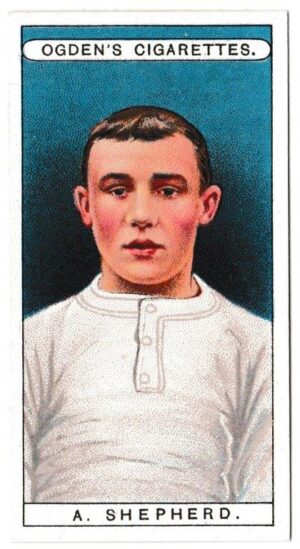 Ogden's - 'Famous Footballers' (1908) - Card #20 - A. Shepherd (Bolton Wanderers)