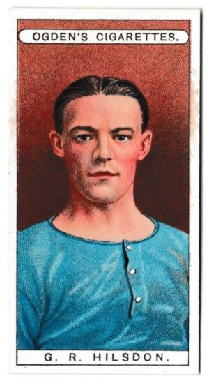 Ogden's - 'Famous Footballers' (1908) - Card #28 - G.R. Hilsdon (Chelsea)