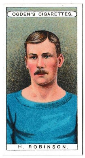 Ogden's - 'Famous Footballers' (1908) - Card #37 - H. Robinson (Birmingham)