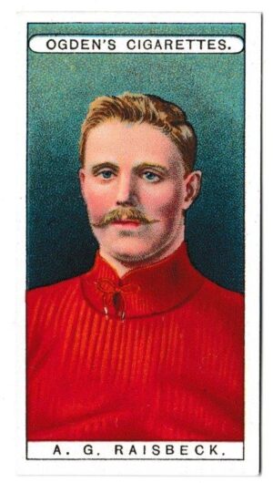 Ogden's - 'Famous Footballers' (1908) - Card #38 - A.G. Raisbeck (Liverpool)