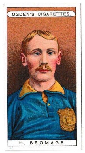 Ogden's - 'Famous Footballers' (1908) - Card #45 - H. Bromage (Leeds City)