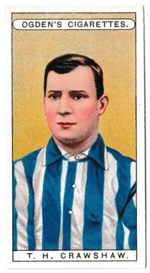 Ogden's - 'Famous Footballers' (1908) - Card #5 - T.H. Crawshaw (Sheffield Wednesday)