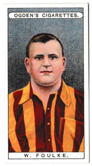 Ogden's - 'Famous Footballers' (1908) - Card #6 - W. Foulke (Sheffield United)