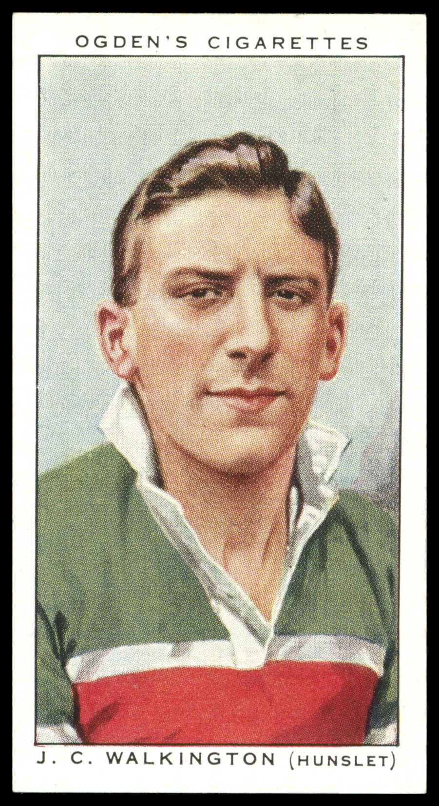 Ogden's - 'Football Club Captains' (1935) - #48 - J.C. Walkington (Hunslet) Ogden's - 'Football Club Captains' (1935) - #48 - J.C. Walkington (Hunslet)