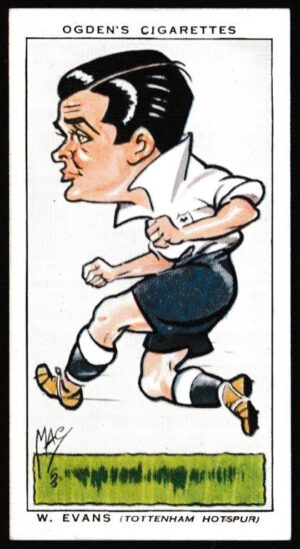 Ogden's - 'Football Caricatures' (1935) - W. Evans (Spurs)